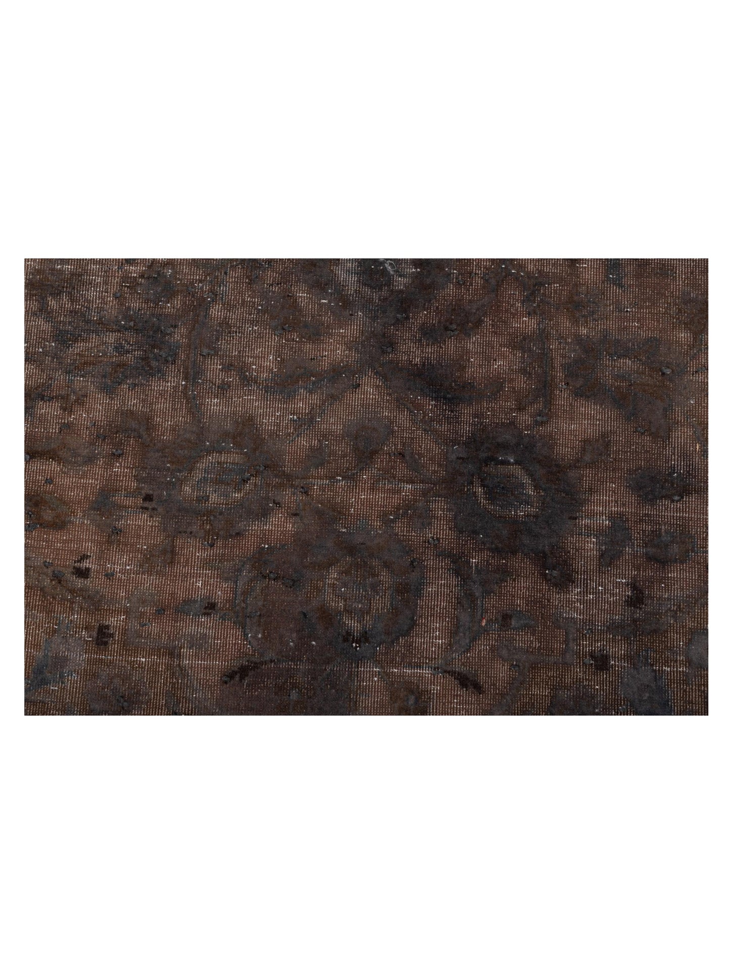 Vintage Dark Gray 10x13.6 Hand Knotted Rug