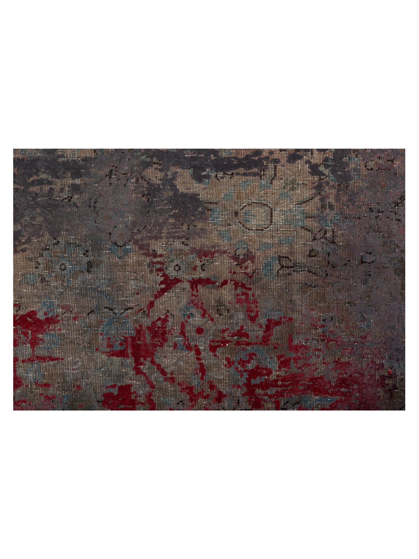 Vintage Multi 9.1x13.1 Hand Knotted Rug