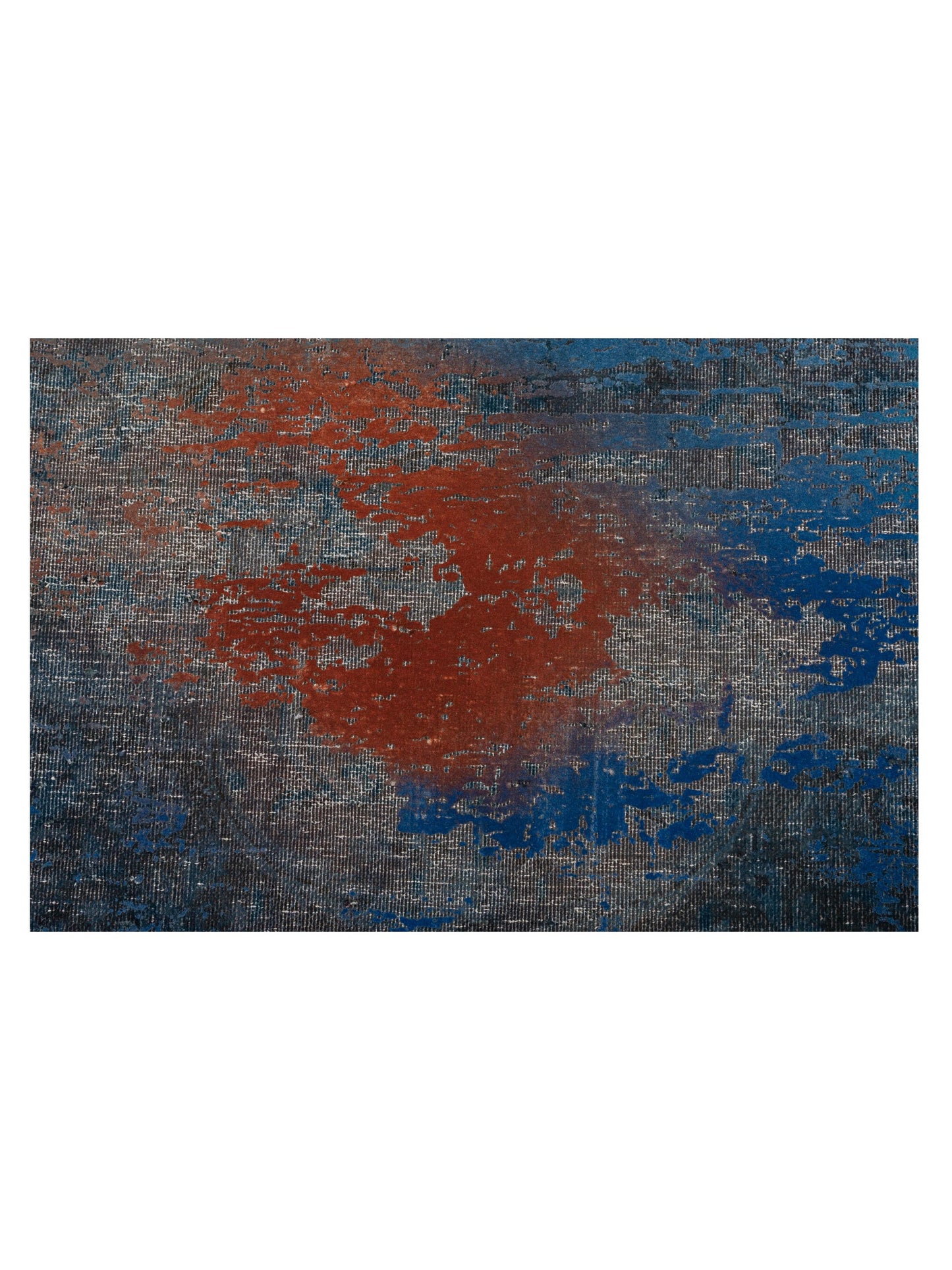 Vintage Blue Blue 9.9x13 Hand Knotted Rug