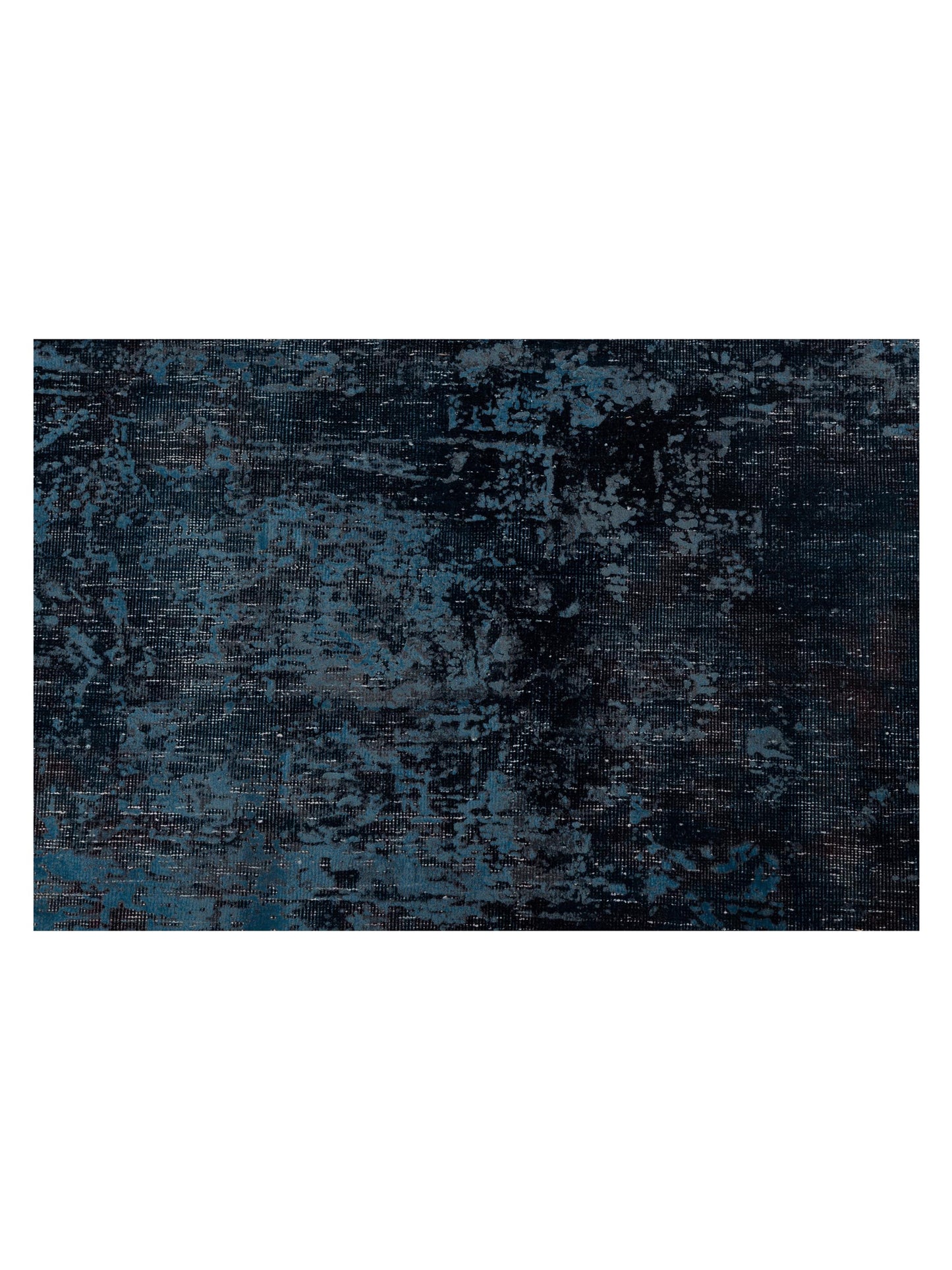 Vintage Indigo Blue 9.2x13.4 Hand Knotted Rug
