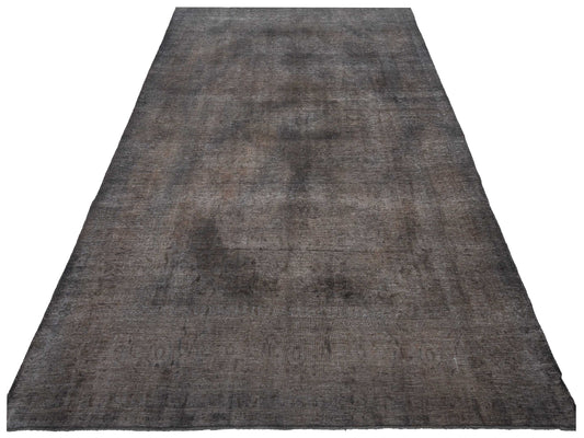 Vintage Dark Gray 9.7x14.6 Hand Knotted Rug