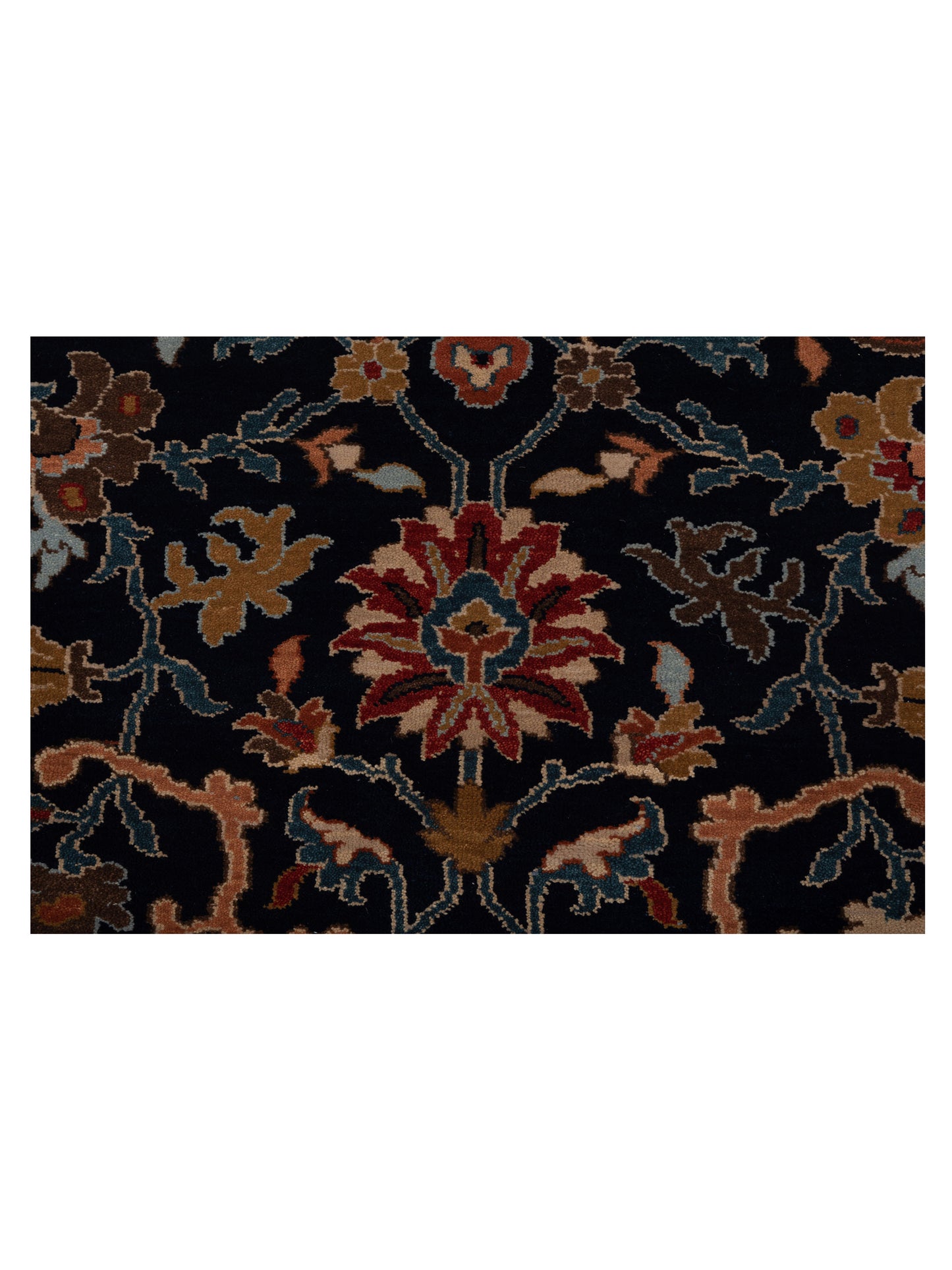 Corvella Navy Ivory 8x10 Hand Knotted Rug