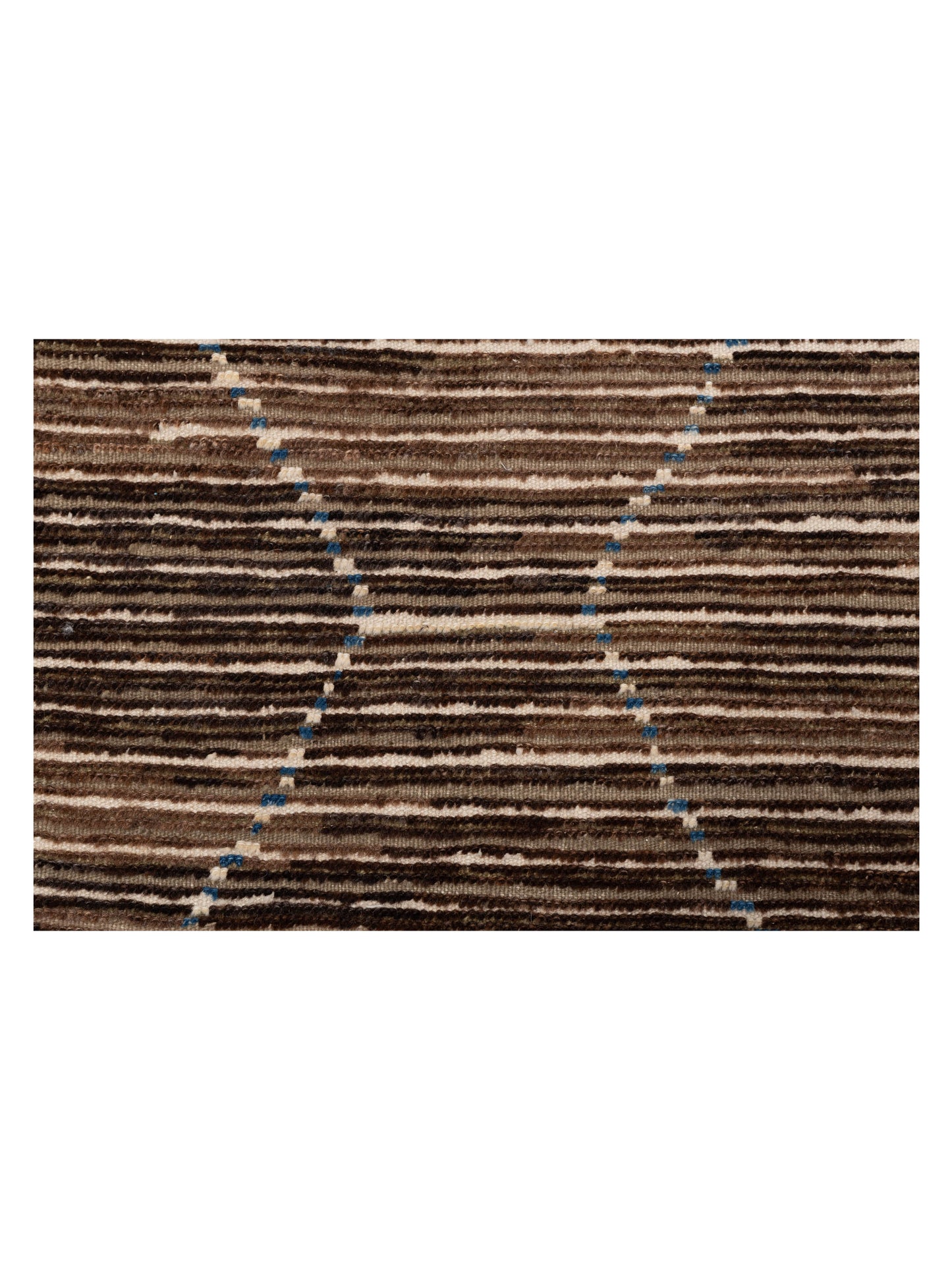 Baskra Brown Beige 7.10x10 Hand Knotted Rug