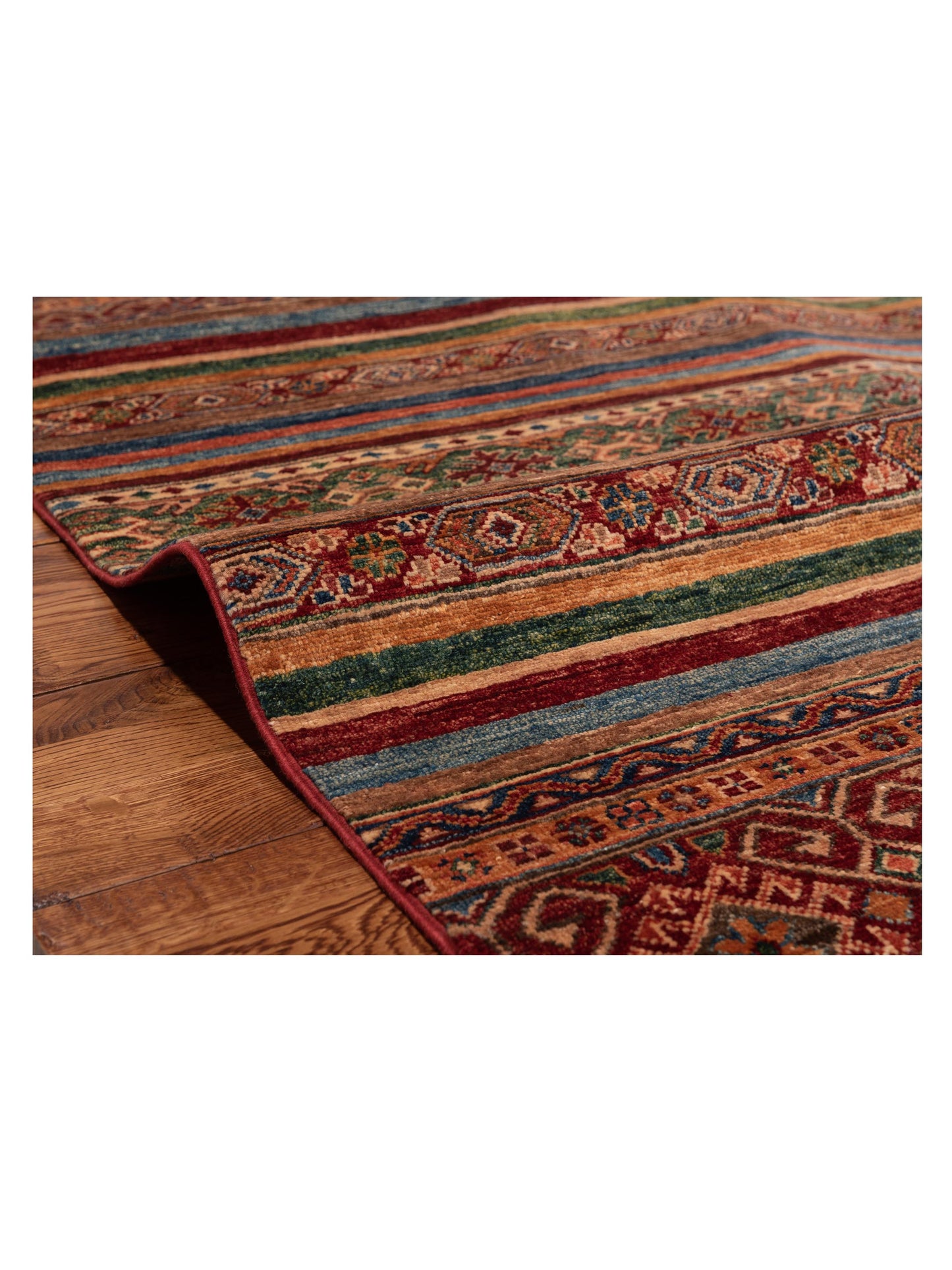Khoraya Multi 3.5x5.2 Hand Knotted Rug