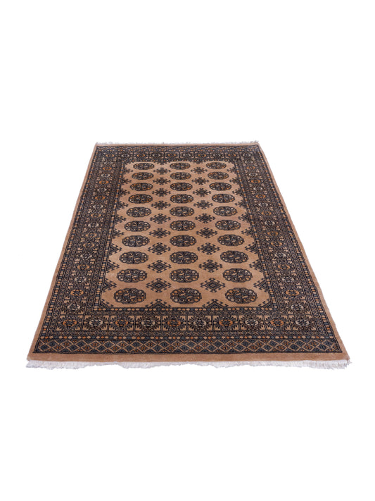 Bokhara Beige Beige 4.1x5.11 Hand Knotted Rug