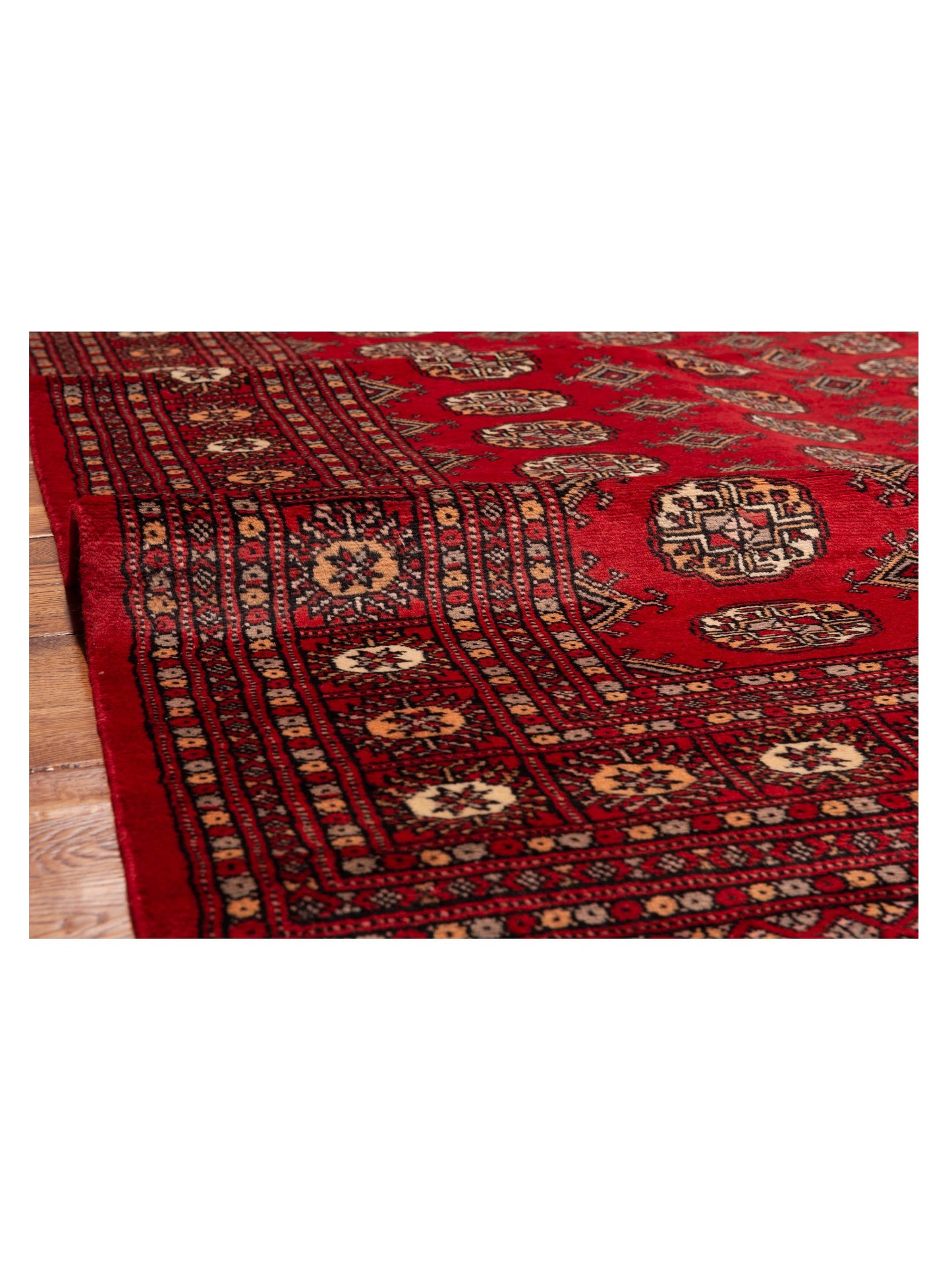 Bokhara Red Red 5x8.2 Hand Knotted Rug