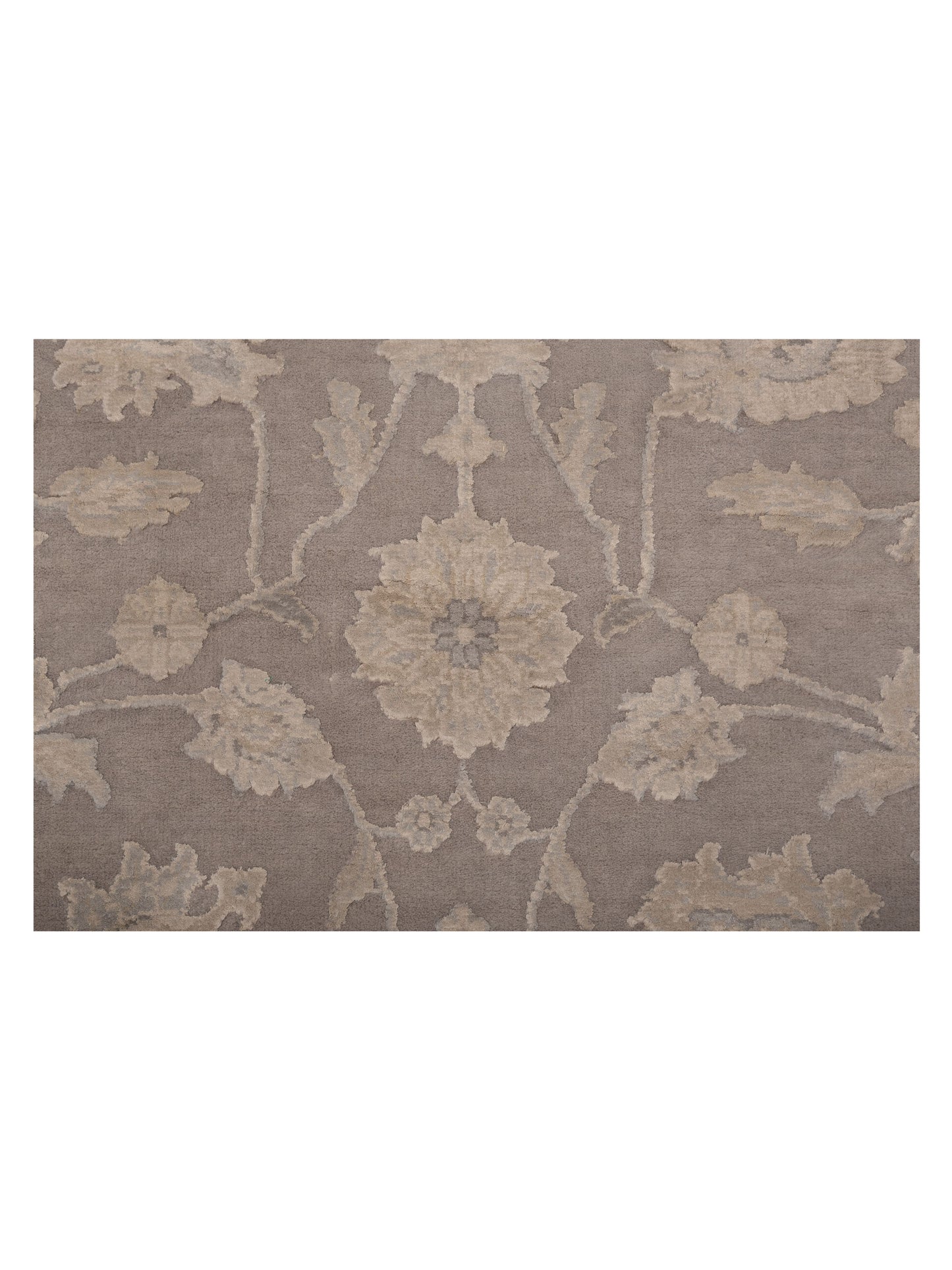Javira Silk Gray Gray 2.7x10.2 Hand Knotted Rug