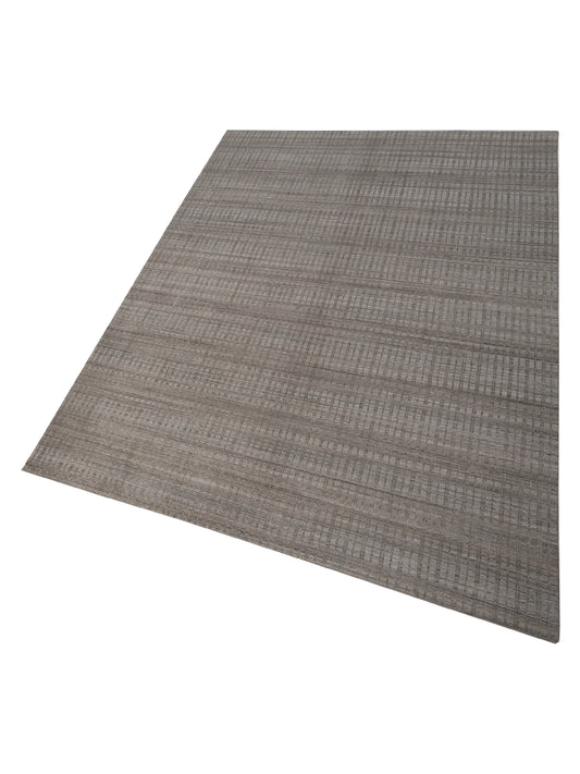 Tibarra Silver 10.1x13.10 Hand Knotted Rug
