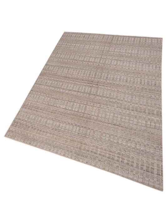 Tibarra Silver Silver 6x9.1 Hand Knotted Rug