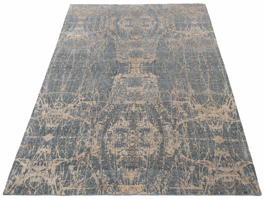 Artavia Blue 7.9x9.9 Hand Knotted Rug