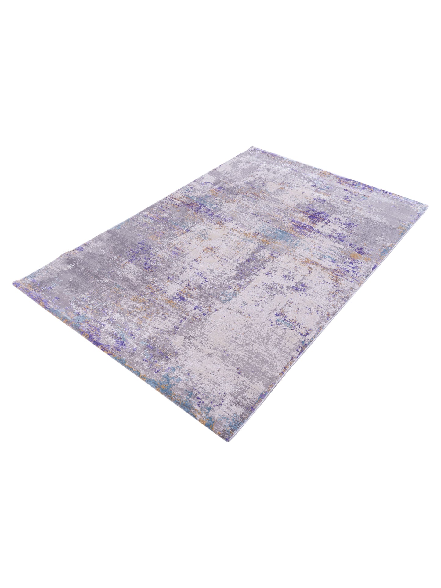 Calvera Gray Purple 3.9x6 Machine Made Rug
