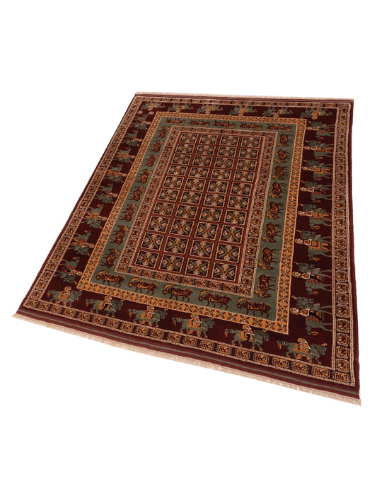 Shirvara Multi 5.8x8 Hand Knotted Rug