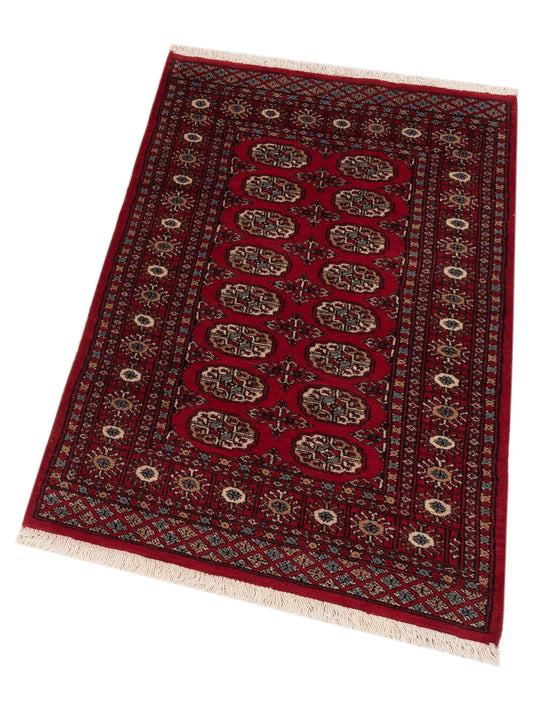 Bokhara Red Red 3.1x4.10 Hand Knotted Rug