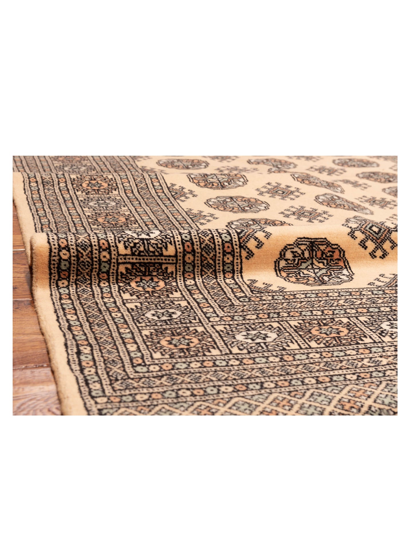Bokhara Beige Beige 4.11x8 Hand Knotted Rug