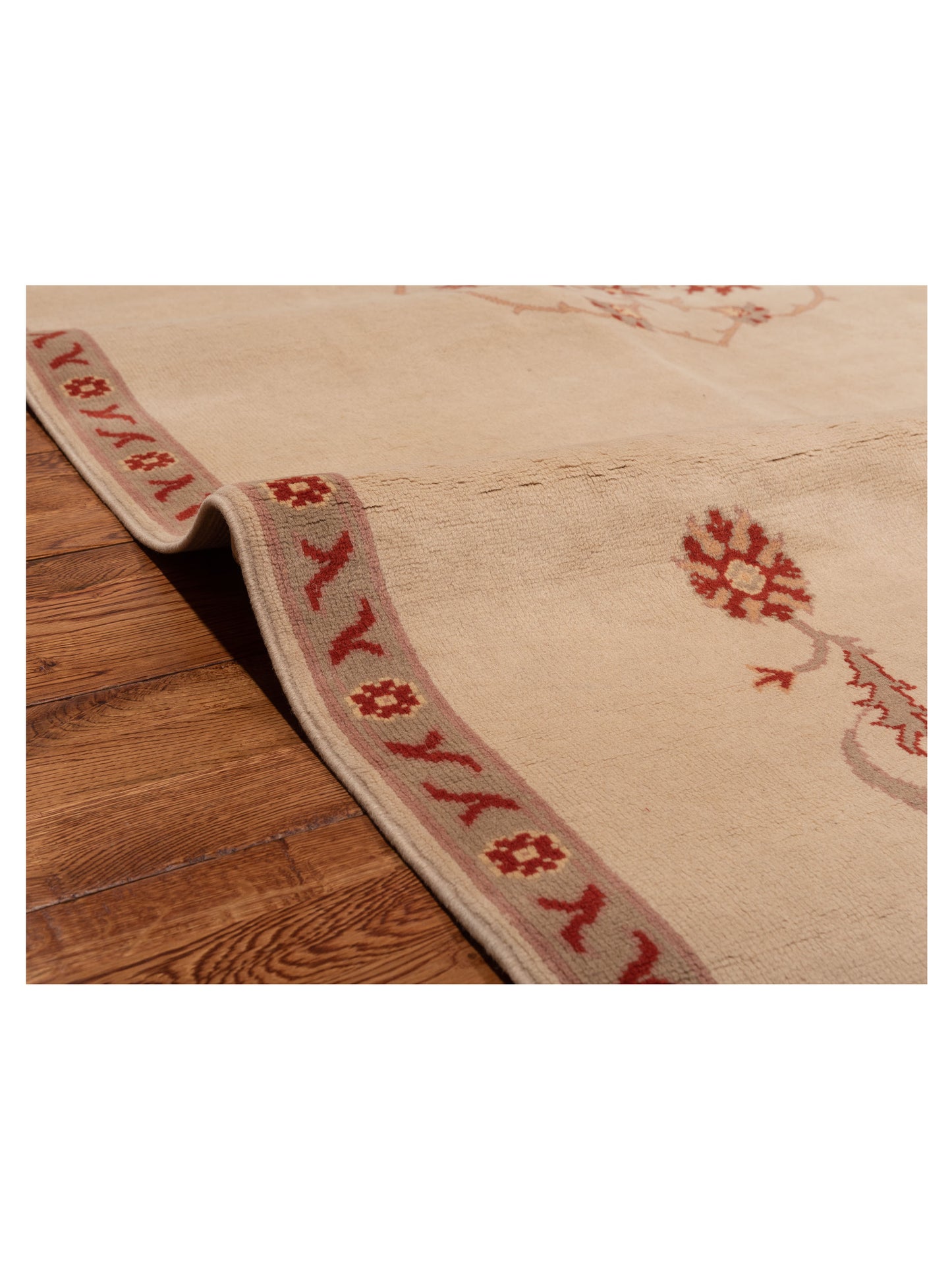 Turkeya Beige Brown 5.4x8.11 Hand Knotted Rug