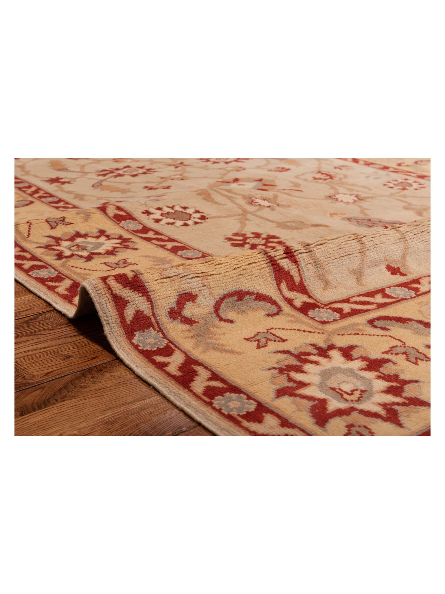 Turkeya Beige Gold 5.7x9.7 Hand Knotted Rug