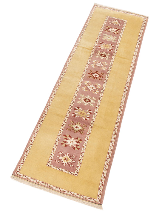 Turkeya Purple Gold 2.10x10.5 Hand Knotted Rug