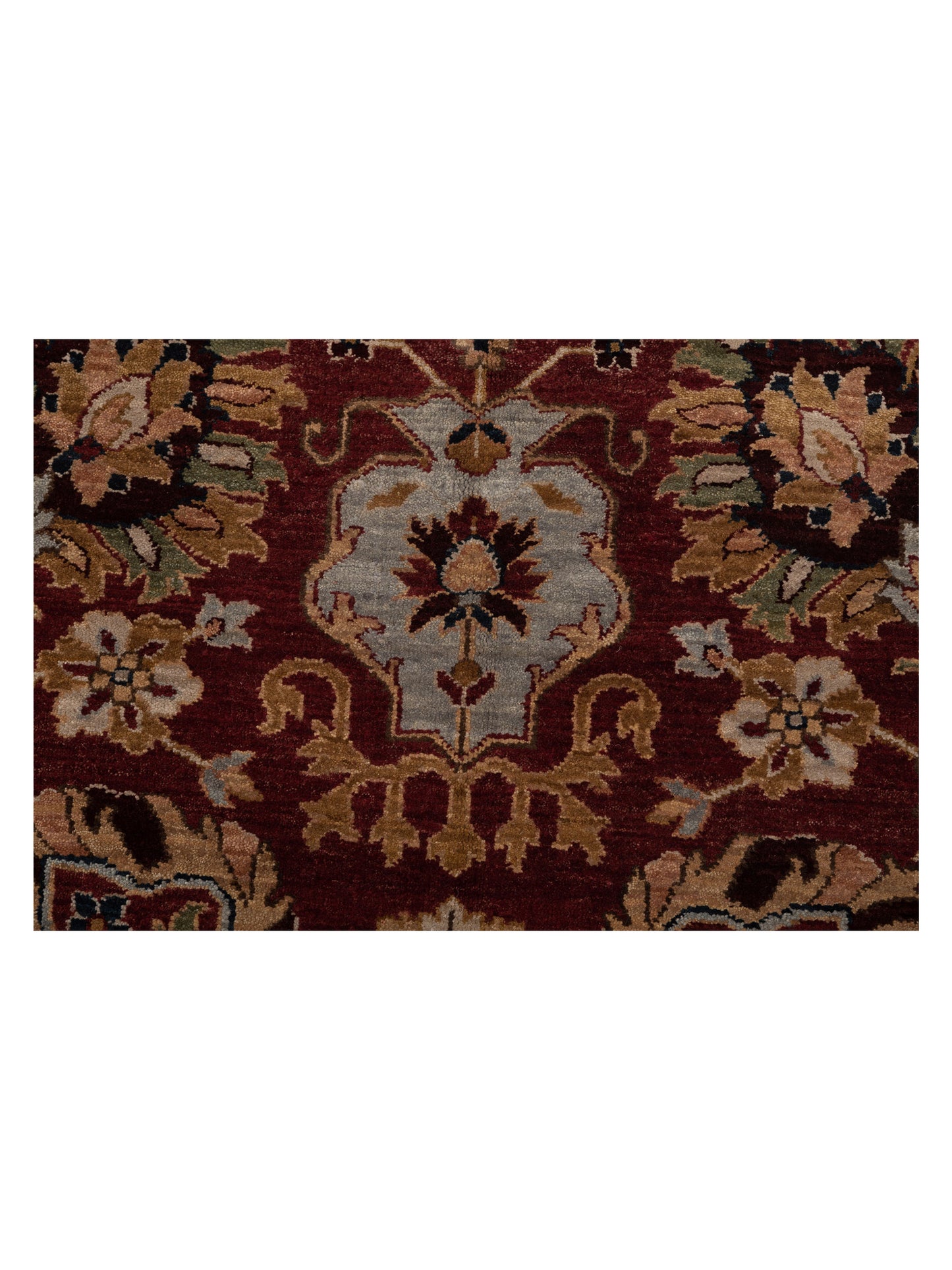 Corvella Red Navy 8x9.8 Hand Knotted Rug
