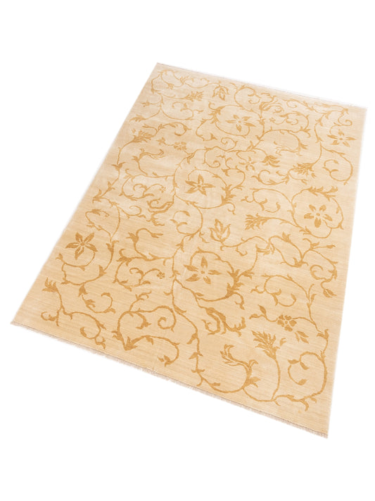 Alaric Beige Gold 6.7x9.10 Machine Made Rug