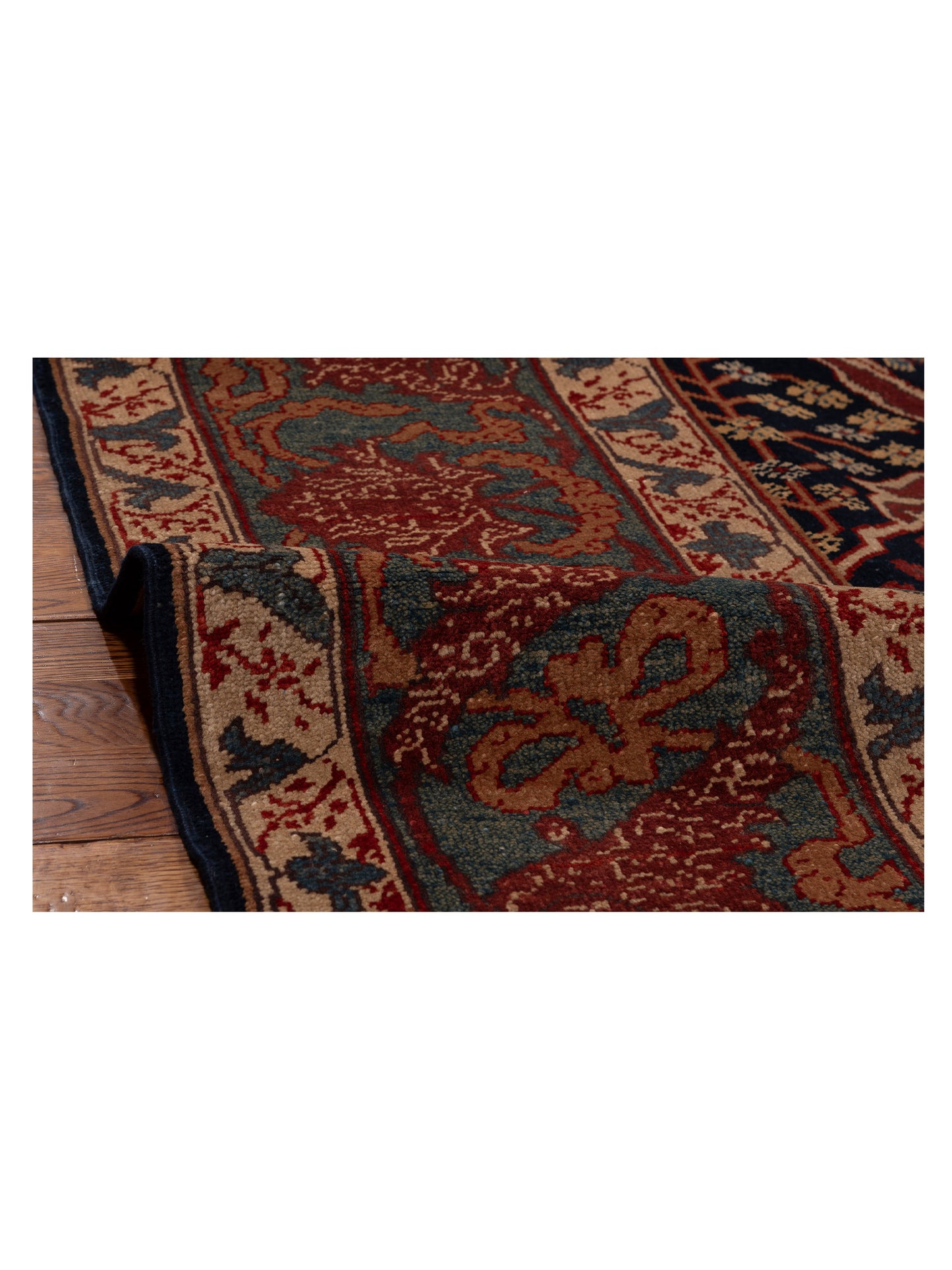 Antiqua Loom Navy Blue 9.4x12 Hand Knotted Rug