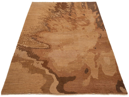 Elowen Camel Gold 8.2x9.11 Hand Knotted Rug