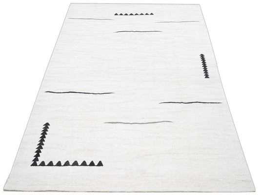 Flaxen Ivory 7.10x9.9 Hand Woven Rug