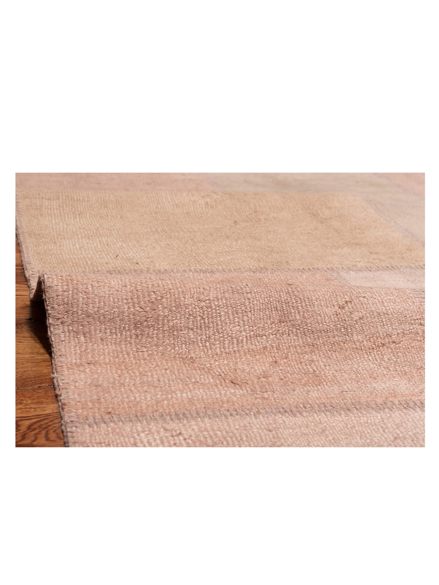 Patchwork Pink Pink 8.3x9.10 Hand Knotted Rug