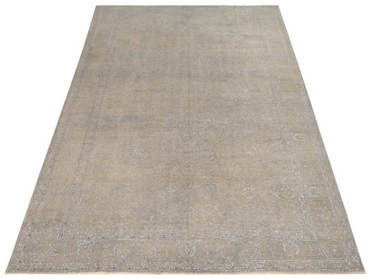 Vintage Gray Gray 8.6x12.6 Hand Knotted Rug
