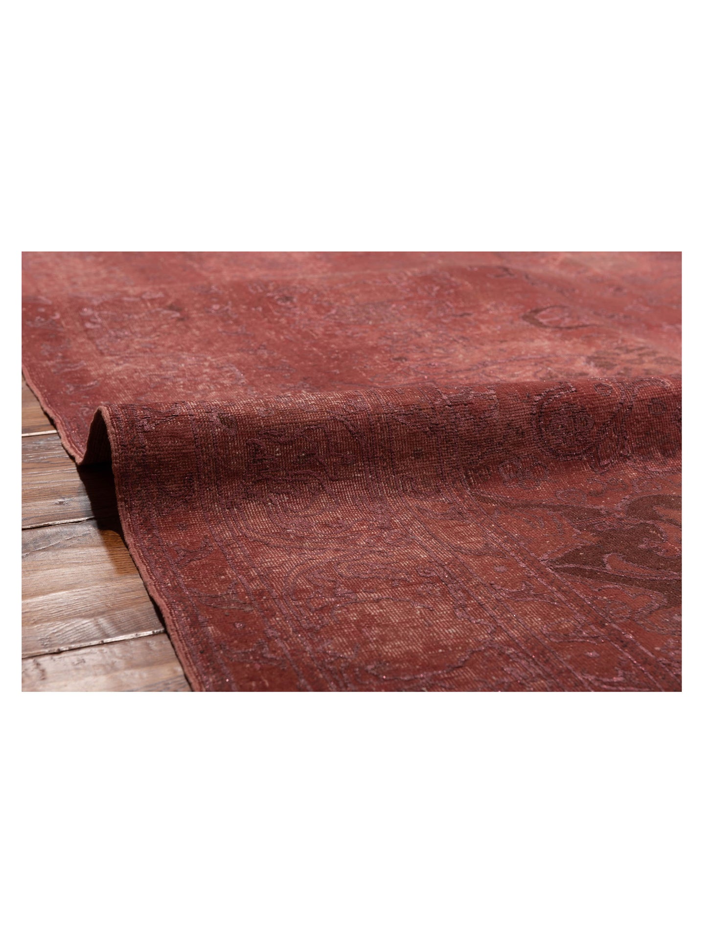 Vintage Pink Pink 6.6x9.4 Hand Knotted Rug