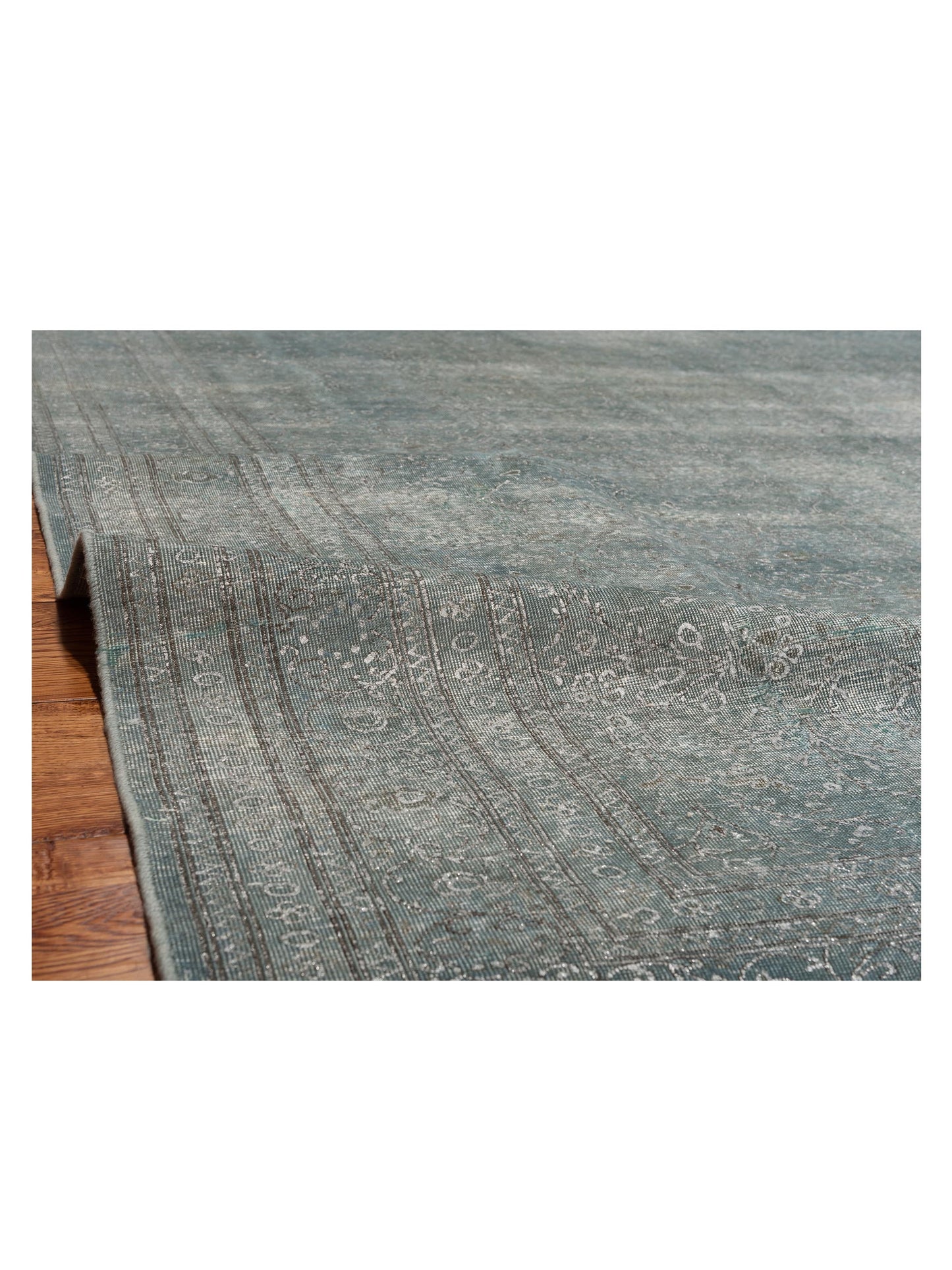 Vintage Blue Blue 8.6x12.1 Hand Knotted Rug