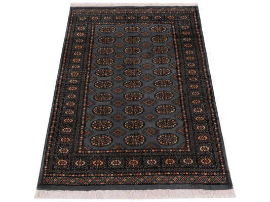 Bokhara Blue 4.1x6.1 Hand Knotted Rug
