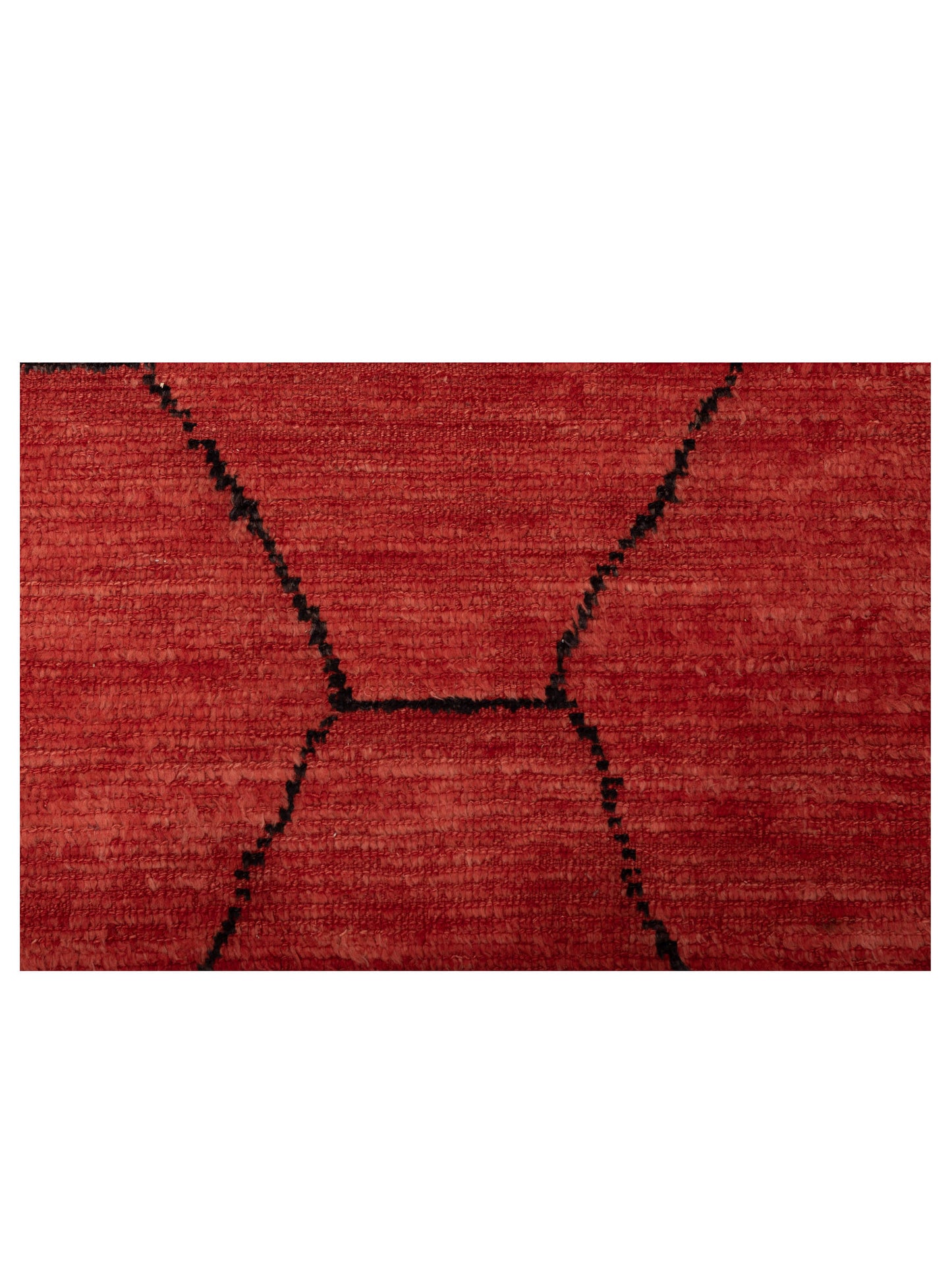 Baskra Red Black 9.4x12.2 Hand Knotted Rug