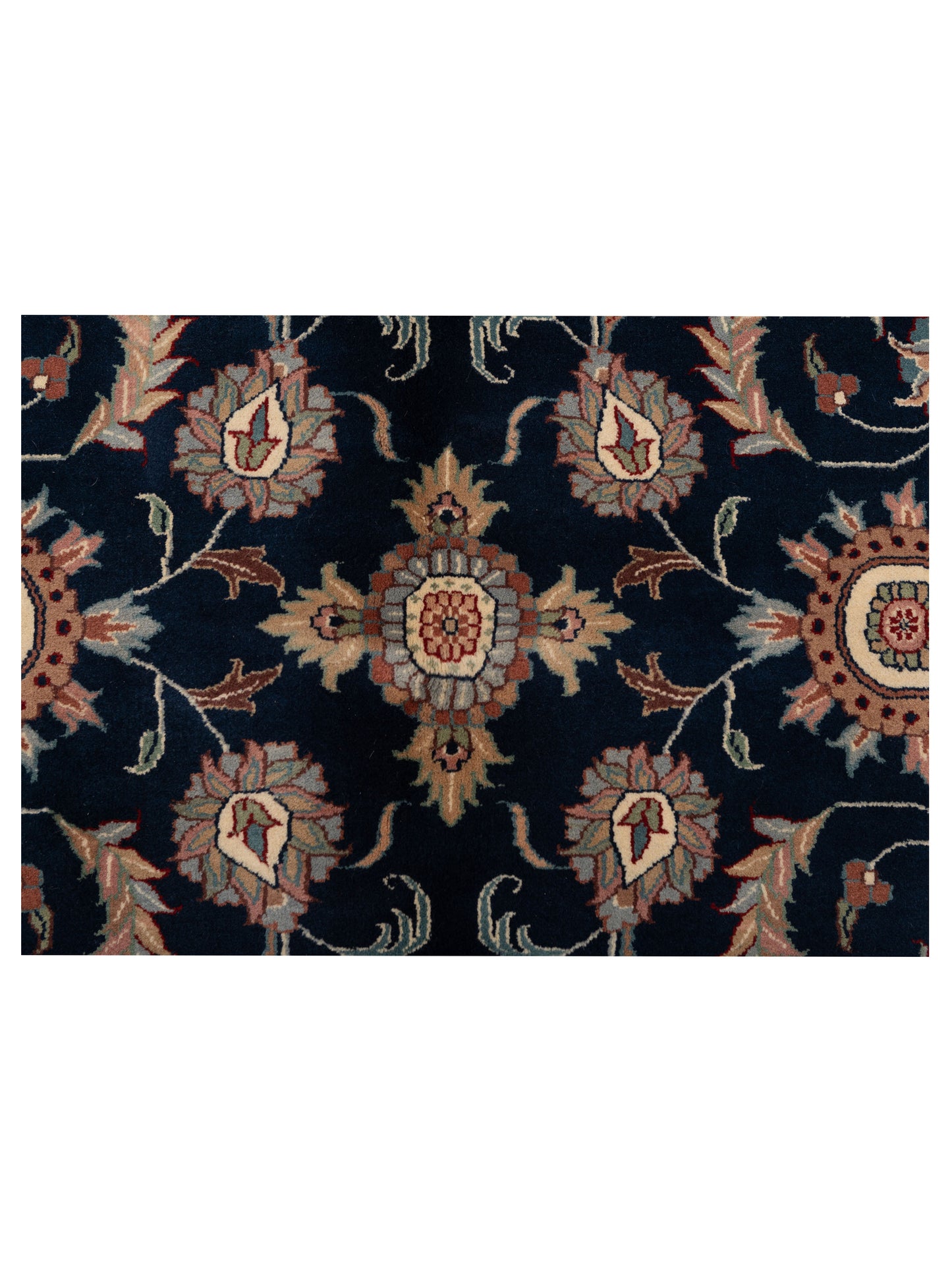 Javhera Navy Copper 8.1x9.9 Hand Knotted Rug