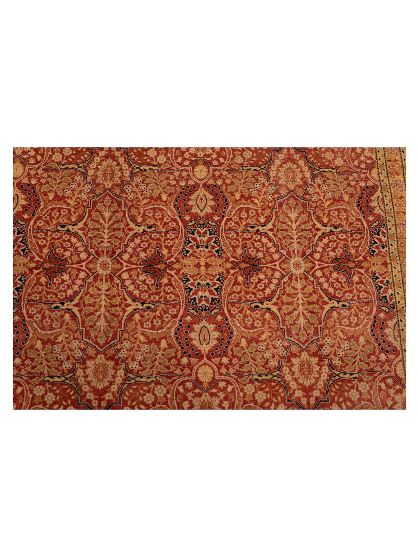 Jallira Rust Gold 8.1x10.1 Hand Knotted Rug