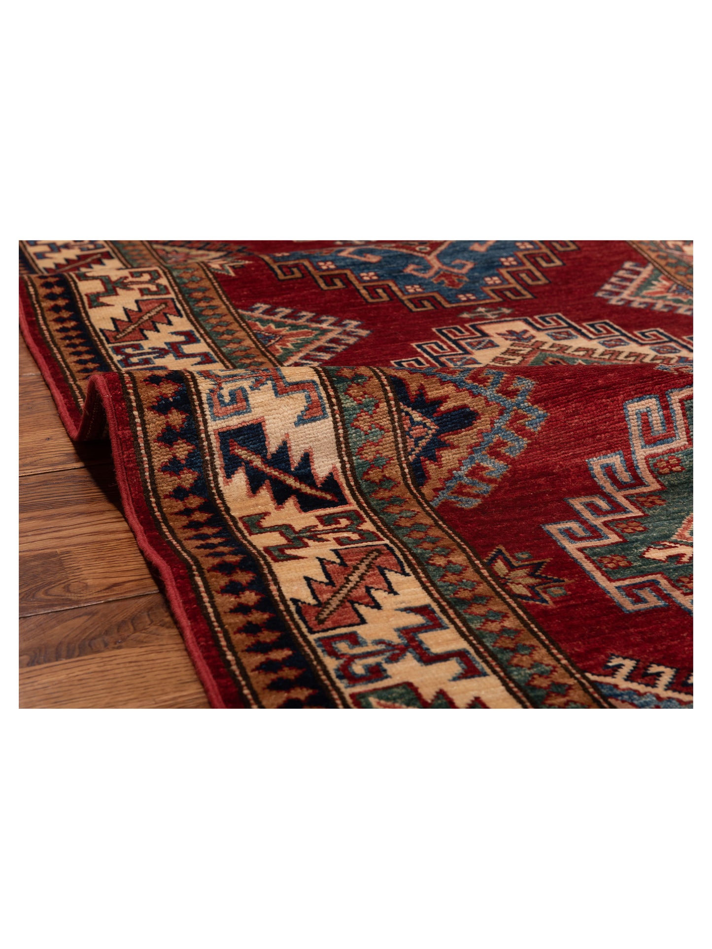 Zamira Red Ivory 3x11.11 Hand Knotted Rug