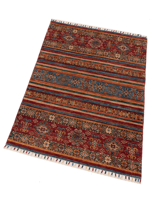 Khoraya Multi Multi 3.5x5.3 Hand Knotted Rug