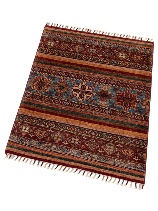 Khoraya Multi Multi 2.11x3.11 Hand Knotted Rug