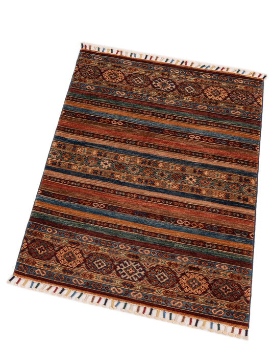 Khoraya Multi Multi 2.11x4.1 Hand Knotted Rug