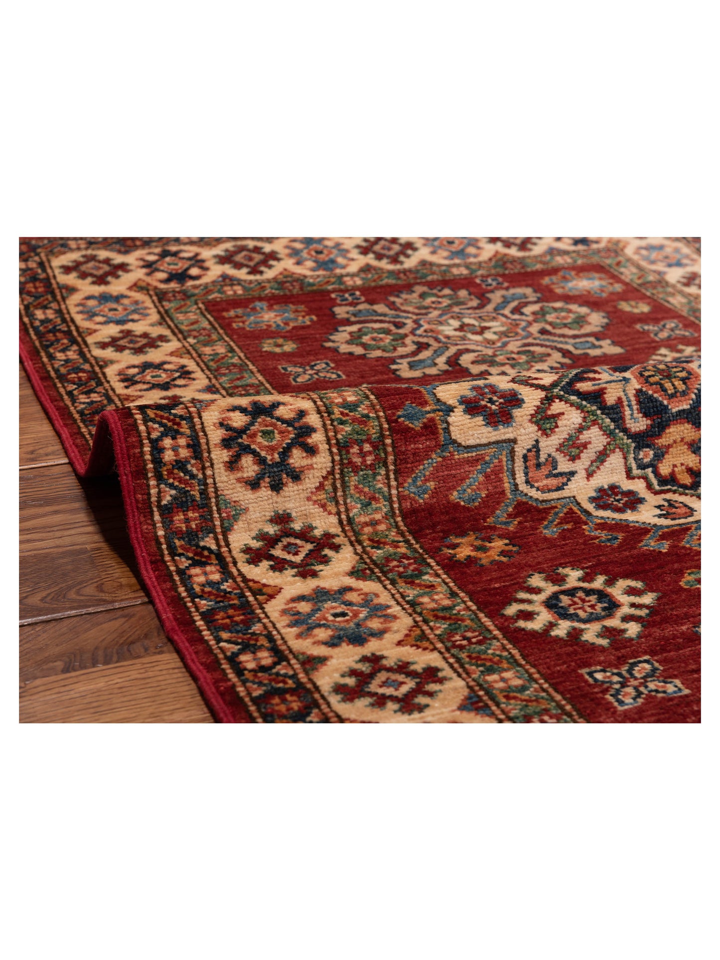 Zamira Red Ivory 2.8x4 Hand Knotted Rug