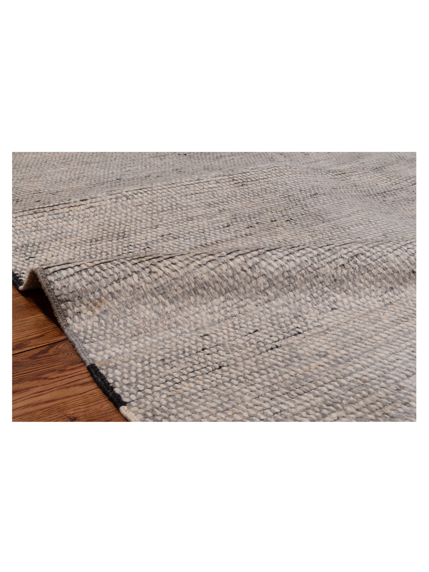 Anavera Silver Silver 7.11x9.9 Hand Knotted Rug