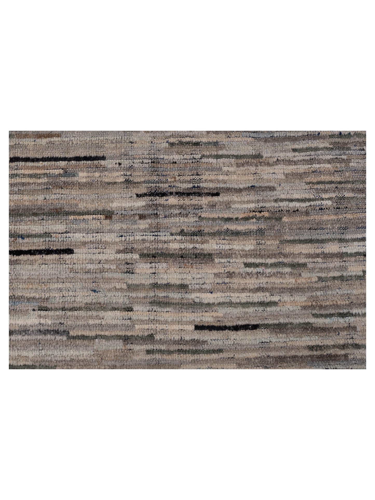 Anavera Gray Green 8.5x9.8 Hand Knotted Rug