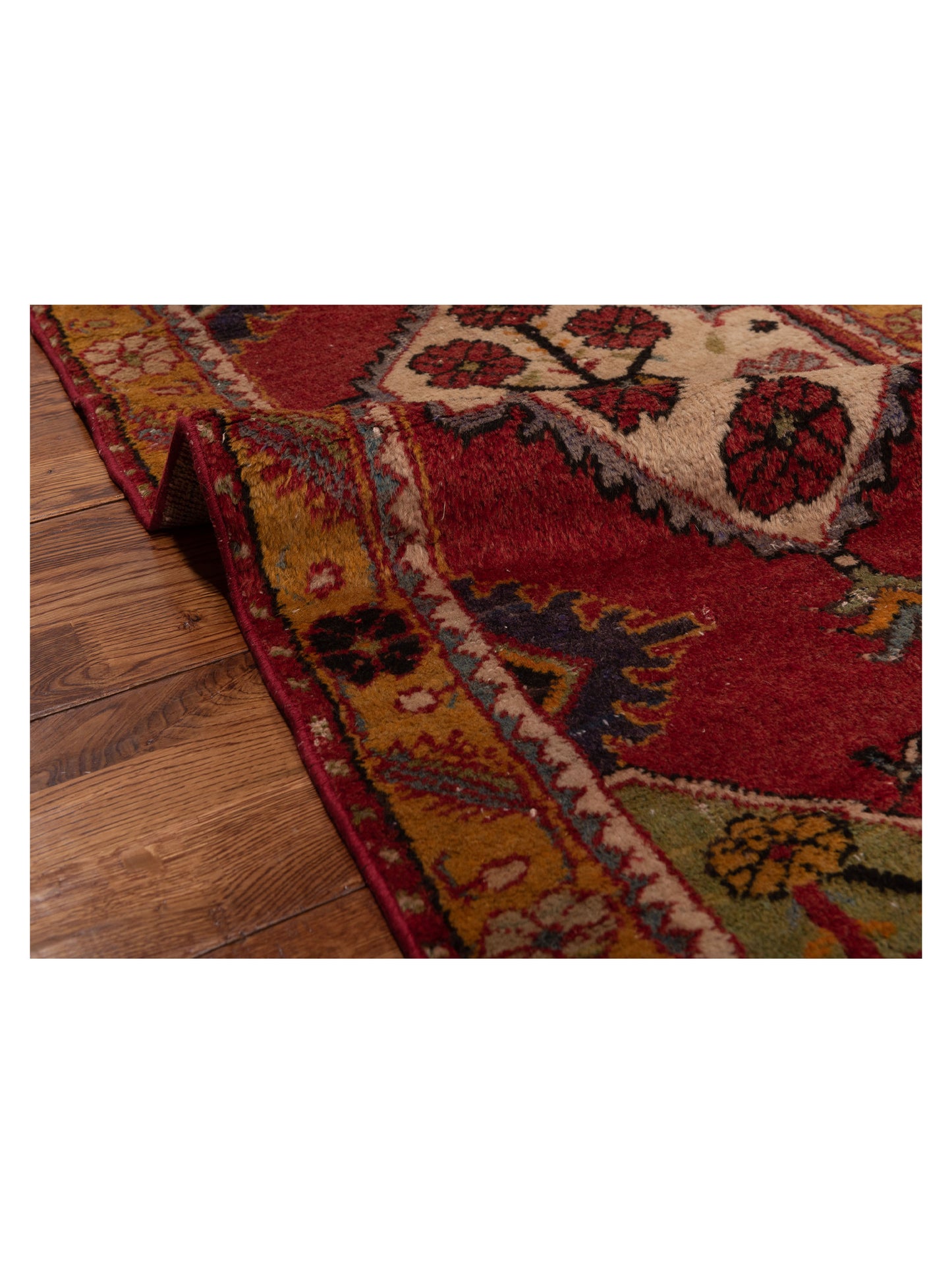 Nomadra Red Yellow 2.7x5.1 Hand Knotted Rug