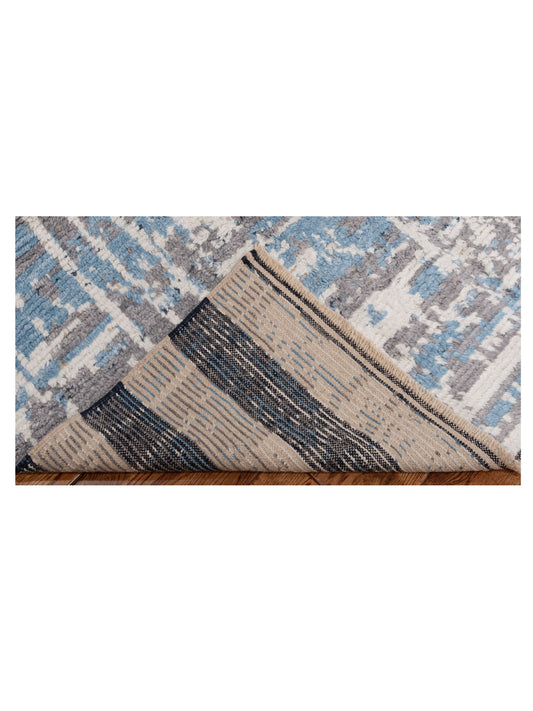 Anavera Ivory Gray 4x6.1 Hand Knotted Rug