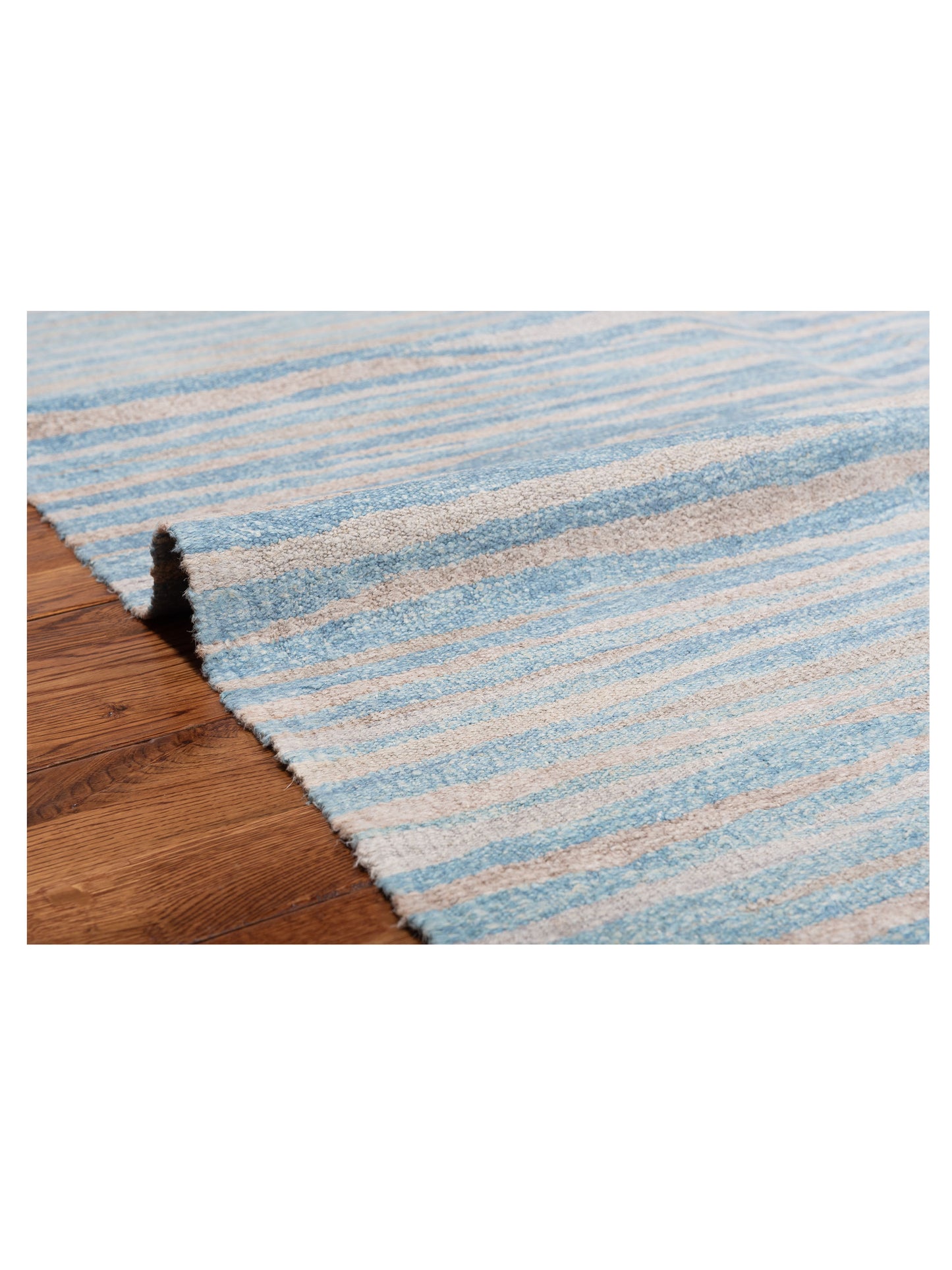 Flaxen Blue Silver 8.2x9.10 Hand Woven Rug