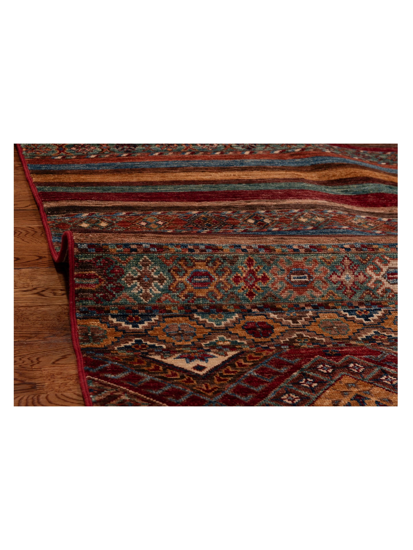 Khoraya Multi Multi 8.11x11.10 Hand Knotted Rug