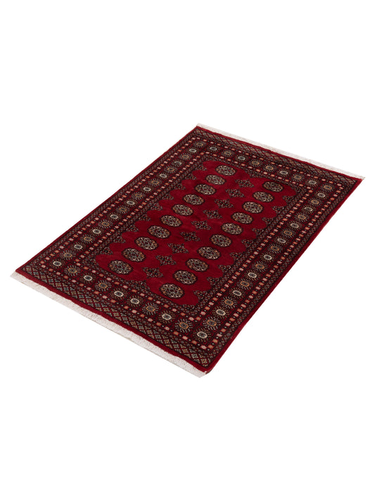 Bokhara Red Red 4.1x5.11 Hand Knotted Rug