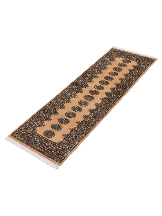 Bokhara Beige Beige 2.7x8.1 Hand Knotted Rug
