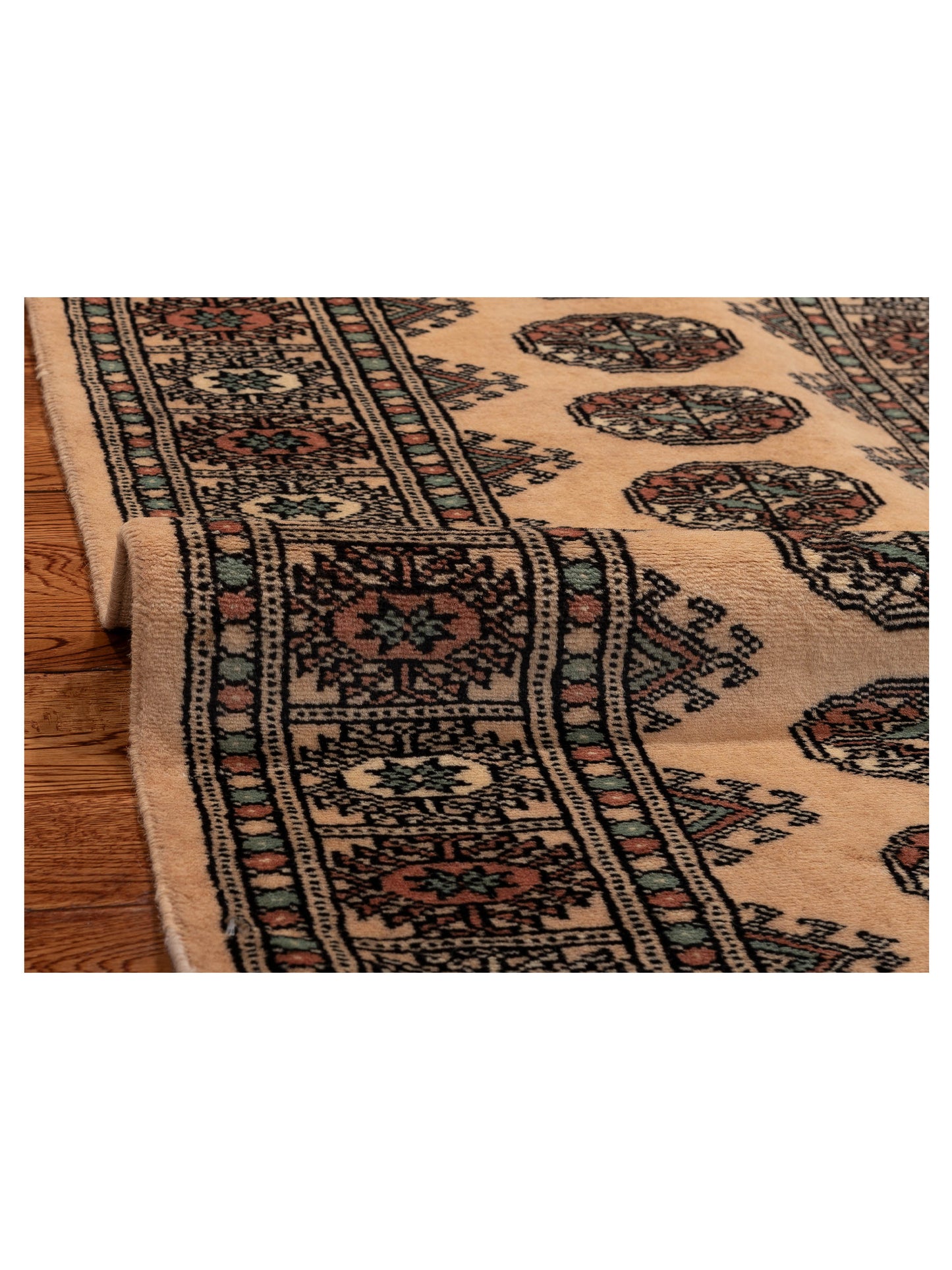 Bokhara Beige Beige 2.6x10.6 Hand Knotted Rug