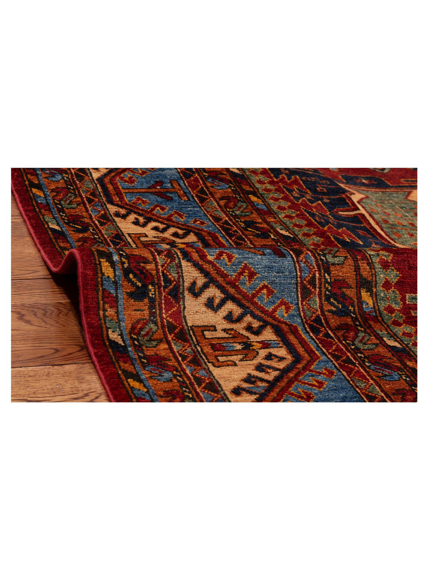 Zamira Red Multi 8.3x9.11 Hand Knotted Rug