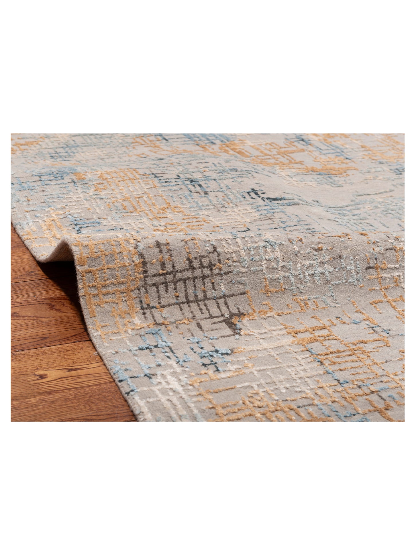Artavia Light Gray Gold 7.10x10.1 Hand Knotted Rug